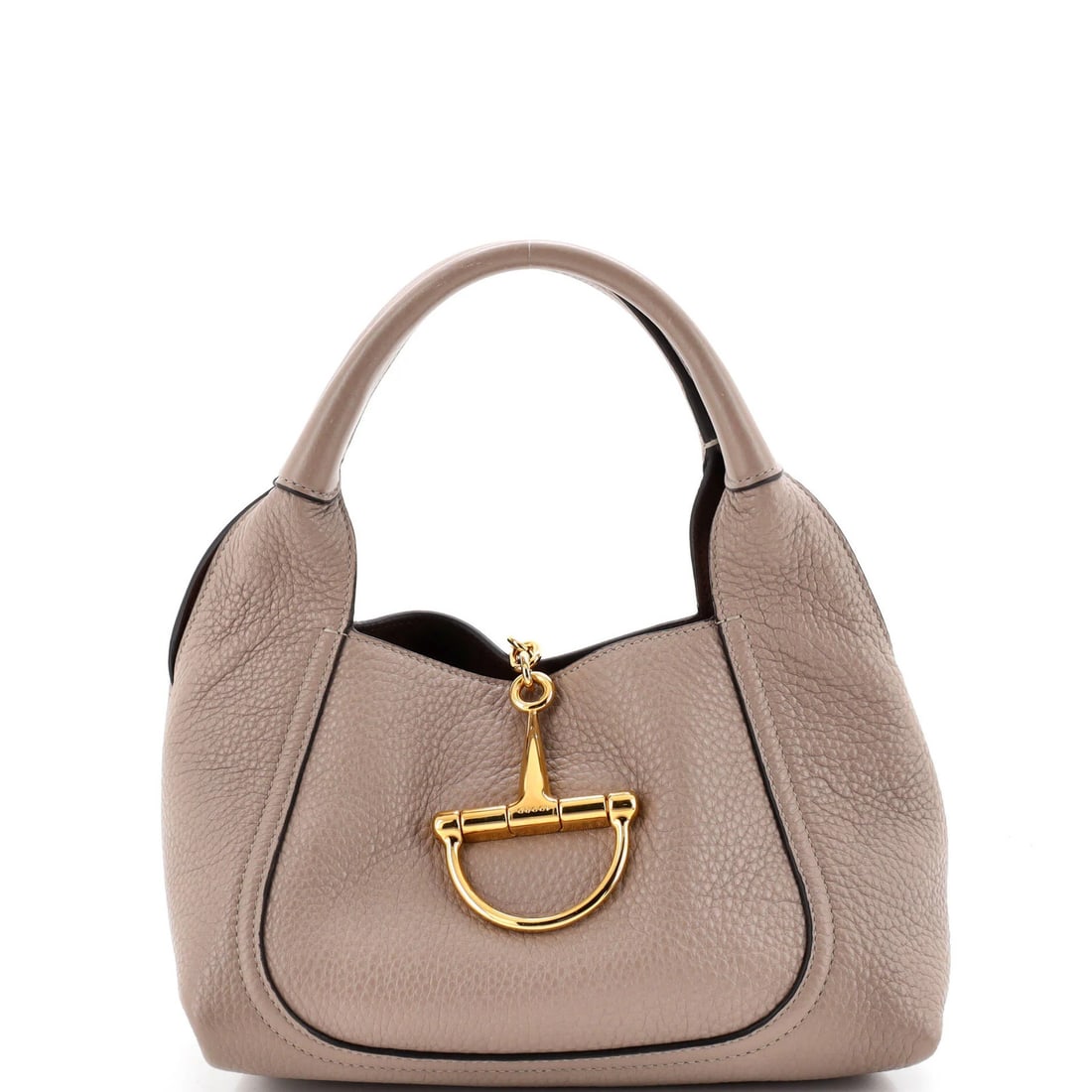 Gucci Softbit Hobo Leather Medium: Gucci Softbit Hobo Leather Medium Softbit Hobo Leather Medium from Gucci features neutral exterior leather with minor scuffs, edge wear, and corner wear. The interior boasts microfiber in a brown