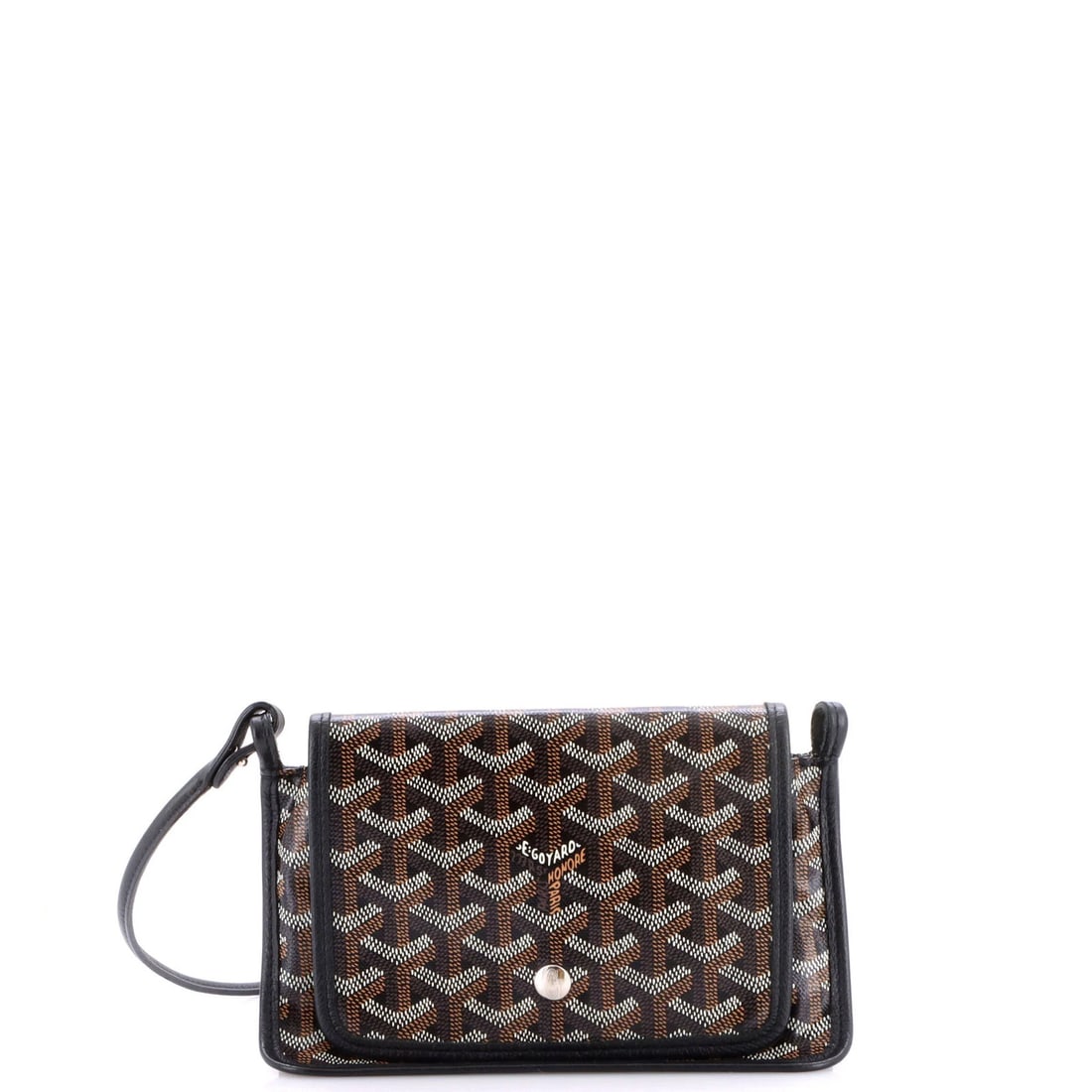 Goyard Plumet Clutch Wallet Coated Canvas: Goyard Plumet Clutch Wallet Coated Canvas The Goyard Plumet Clutch Wallet Coated Canvas boasts a sleek black exterior with subtle canvas texture, complemented by neutral interior and silver hardware.
