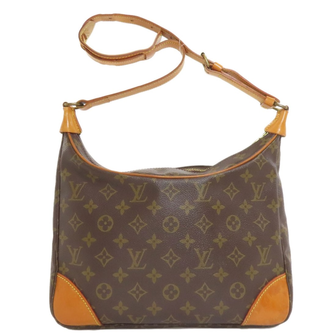 Shoulder Bag Monogram Canvas Louis Vuitton M51265 Boulogne: Shoulder Bag Monogram Canvas Louis Vuitton M51265 Boulogne This LOUIS VUITTON Shoulder Bag features the iconic Monogram canvas design in brown, making it a stylish and timeless accessory. The bag's