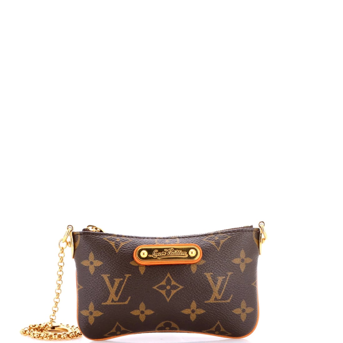 Monogram Canvas Pochette Milla PM Louis Vuitton: Monogram Canvas Pochette Milla PM Louis Vuitton Brown Monogram Canvas Pochette Milla PM Louis Vuitton, featuring a classic design with a timeless monogram pattern. This stylish clutch boasts a