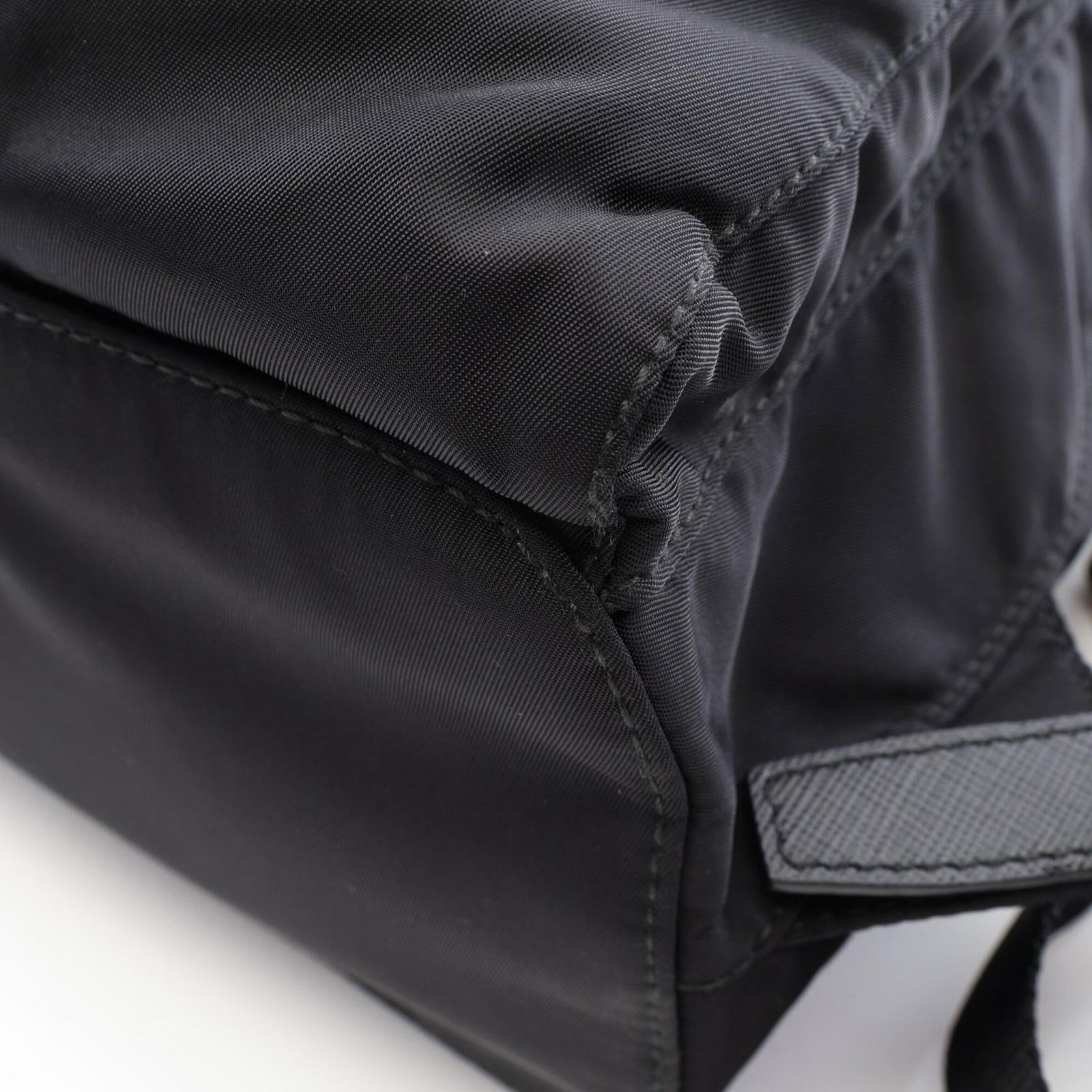 Nylon Leather Backpack Handbag - 7