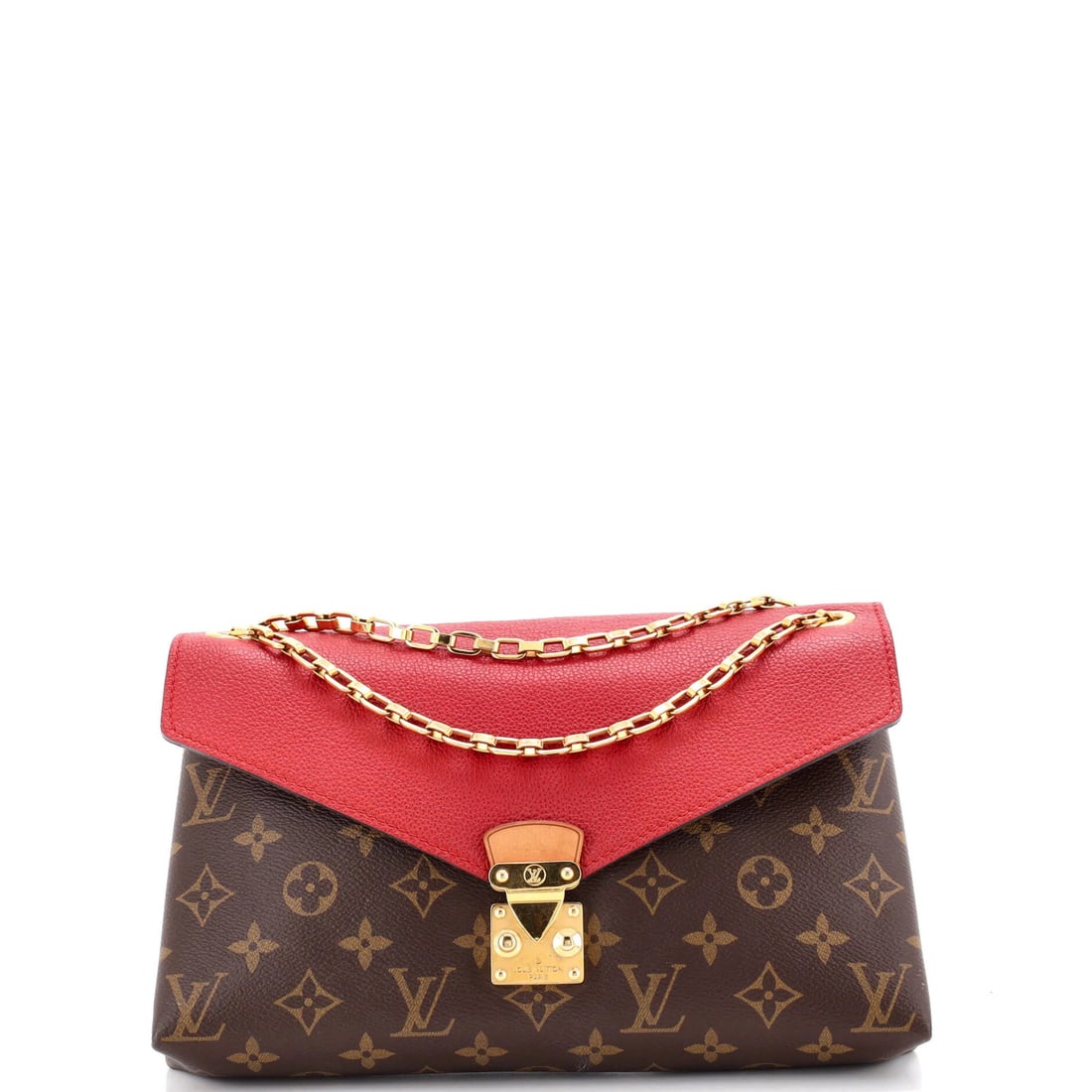 Louis Vuitton Pallas Chain Shoulder Bag Monogram Canvas and Calfskin (1 of 7)