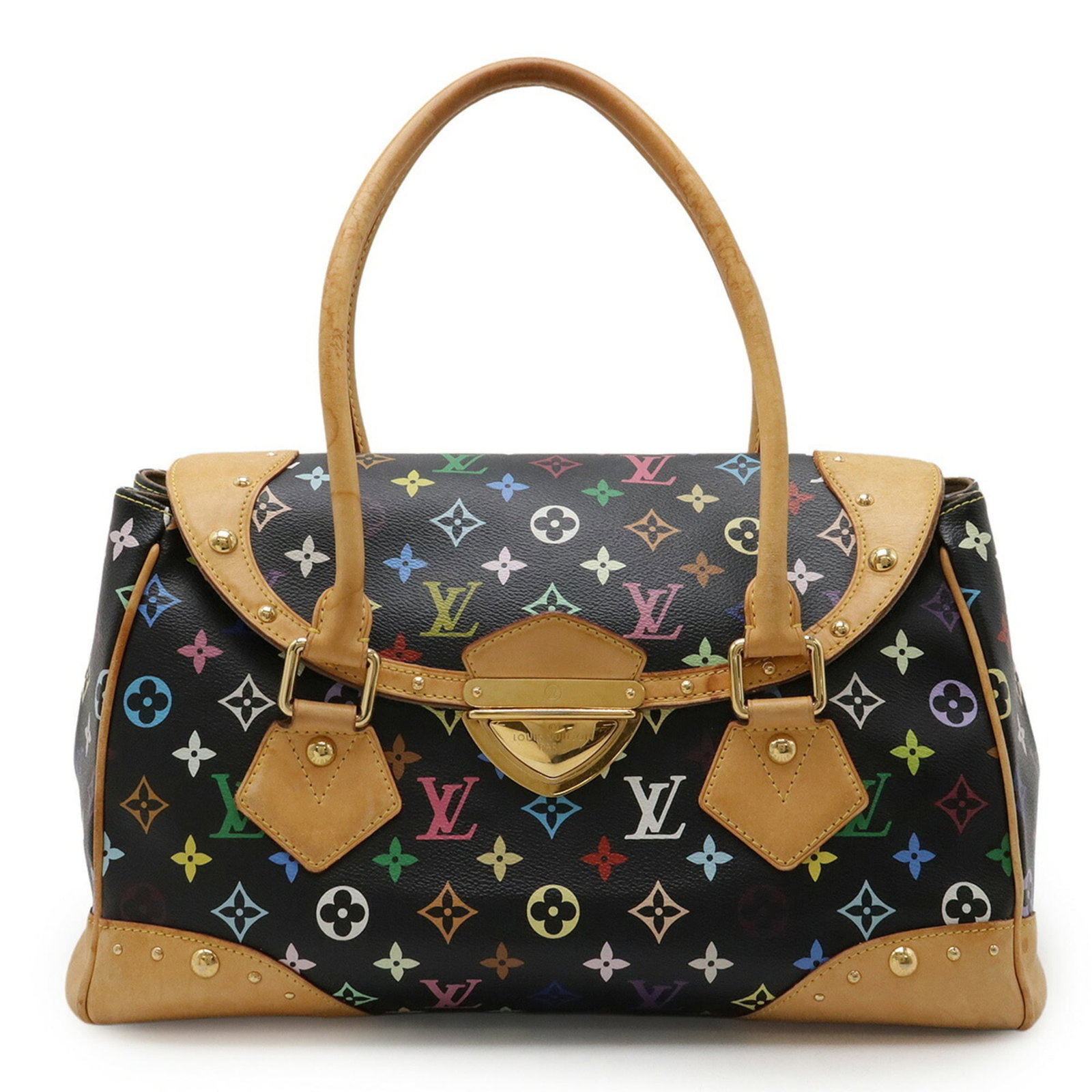 Louis Vuitton Shoulder Bag Monogram Multicolore: Louis Vuitton Shoulder Bag Monogram Multicolore The Louis Vuitton Shoulder Bag Monogram Multicolore boasts its iconic monogram pattern in a striking black and multi-color design. Made from high-qualit