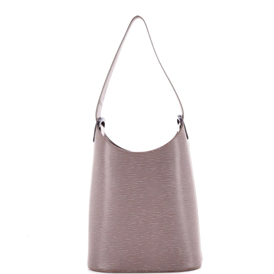 Louis Vuitton Verseau Handbag Epi Leather: Louis Vuitton Verseau Handbag Epi Leather The Louis Vuitton Verseau Handbag Epi Leather features a timeless gray exterior with heavy edge wear, scuffs, and minor creases. Measuring 10" in height, widt