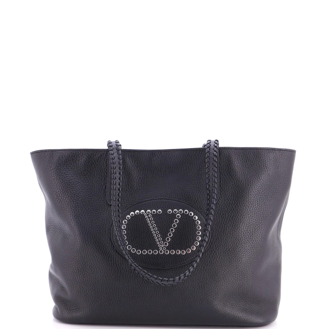 Valentino Garavani Avec Toi Rivet VLogo Tote Studded Leather (1 of 5)