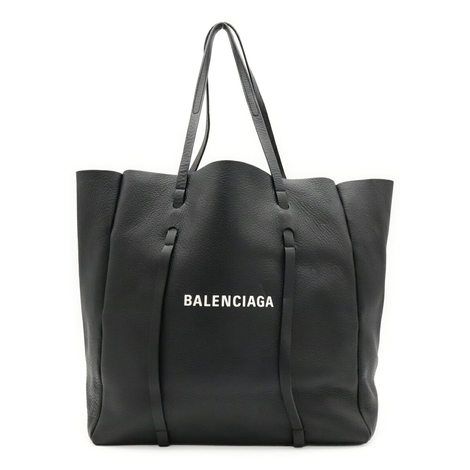 Balenciaga Shoulder Bag Tote Bag Leather: Balenciaga Shoulder Bag Tote Bag Leather Black and White Leather Balenciaga Shoulder Bag Tote. This shoulder bag tote features black and white leather construction, measuring 34cm x 34.5cm x 18cm in