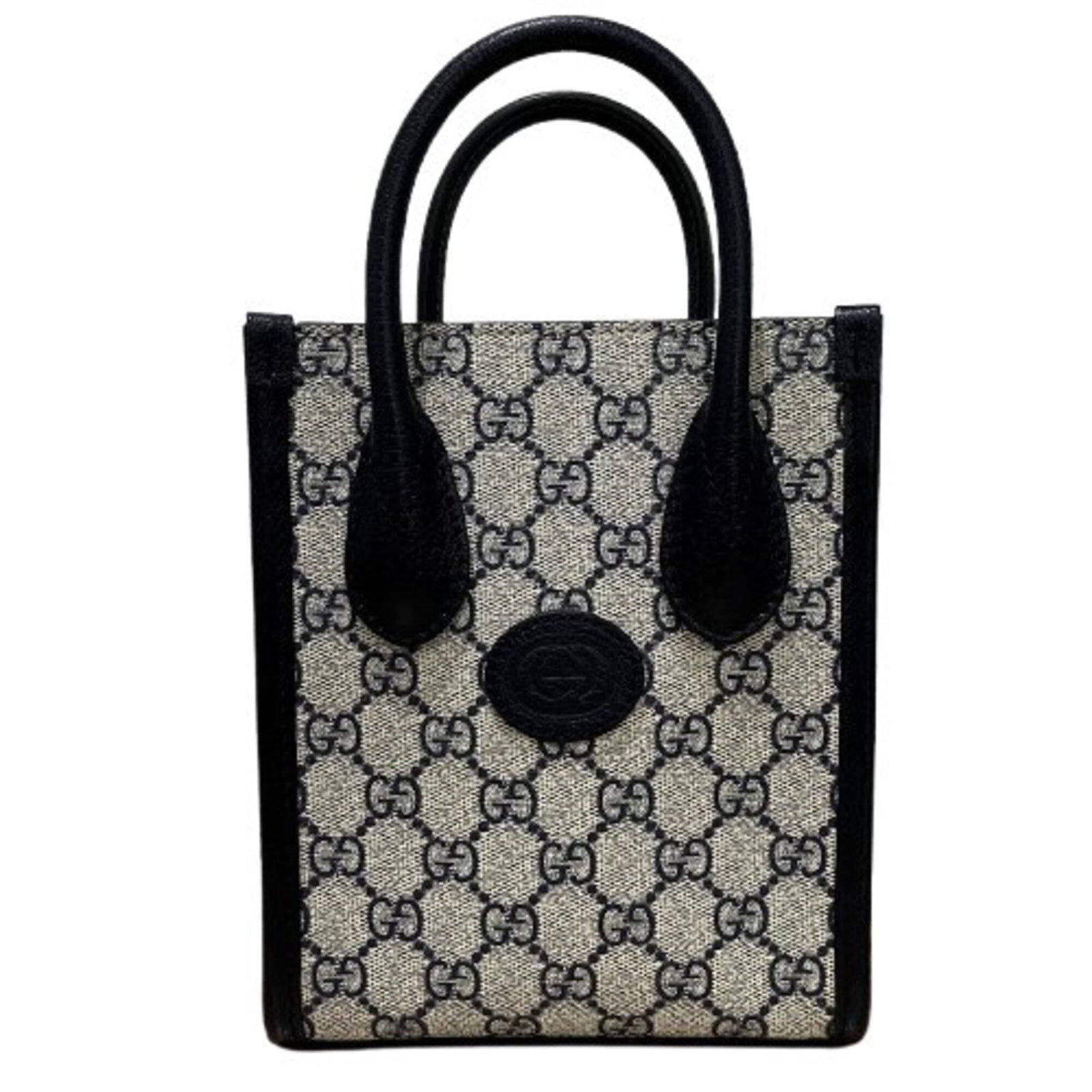 Canvas tote bag supreme handbag gucci: Canvas tote bag supreme handbag gucci Canvas tote bag supreme handbag gucci bears the signature of the brand. Made from GG Supreme canvas, it features a classic design with a black color. The bag meas