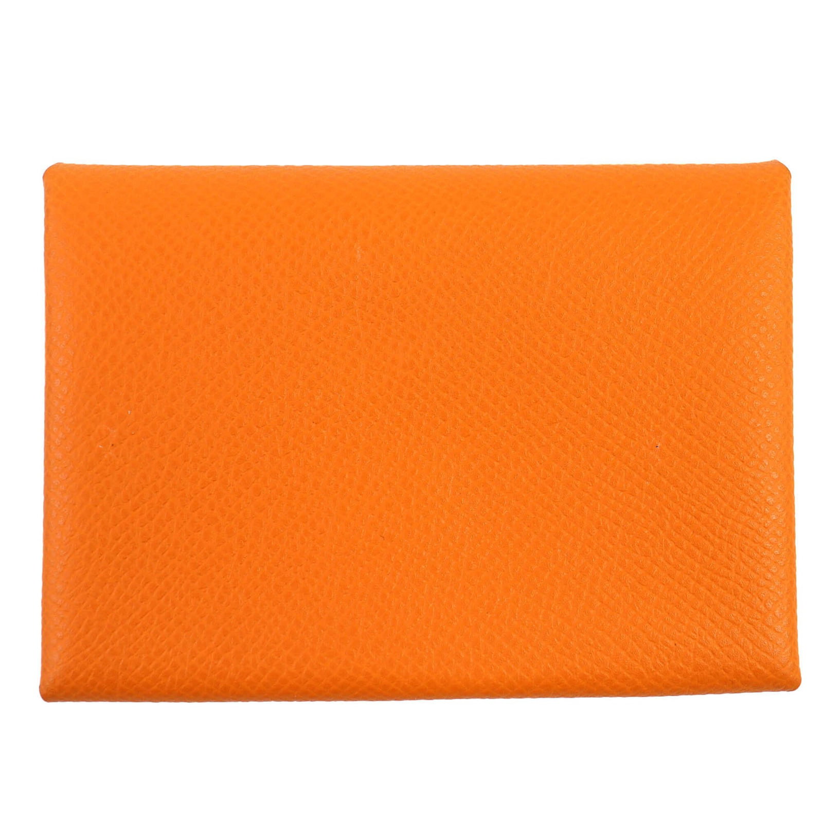 Hermes leather business card case Epsom: Hermes leather business card case Epsom Epsom leather business card case from Hermes, featuring vibrant orange color and compact size. Made with high-quality Epsom leather, this stylish case measures 