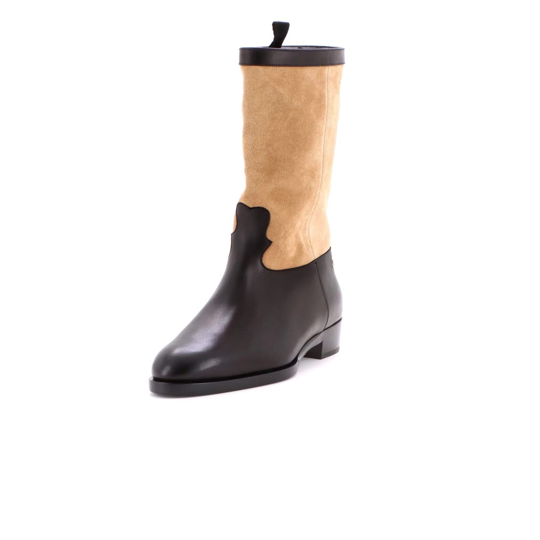 Chanel Women's CC Riding Boots Suede and Leather (1 of 5)