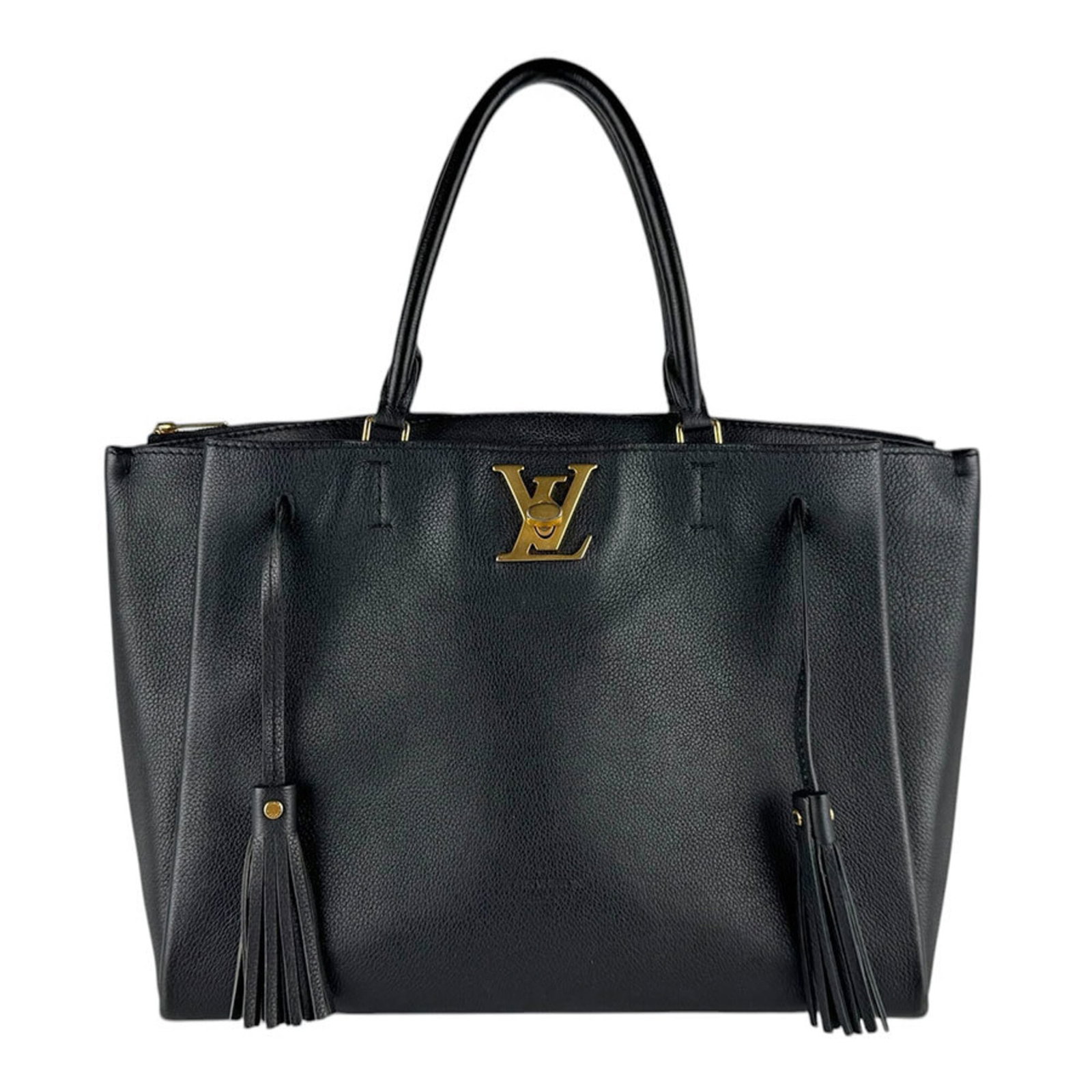 Louis Vuitton Handbag Shoulder Bag Leather: Louis Vuitton Handbag Shoulder Bag Leather Black leather shoulder bag from Louis Vuitton, measuring 23cm x 30cm x 14cm. Made in France with a classic design and timeless style. Item Specifics: Brand: