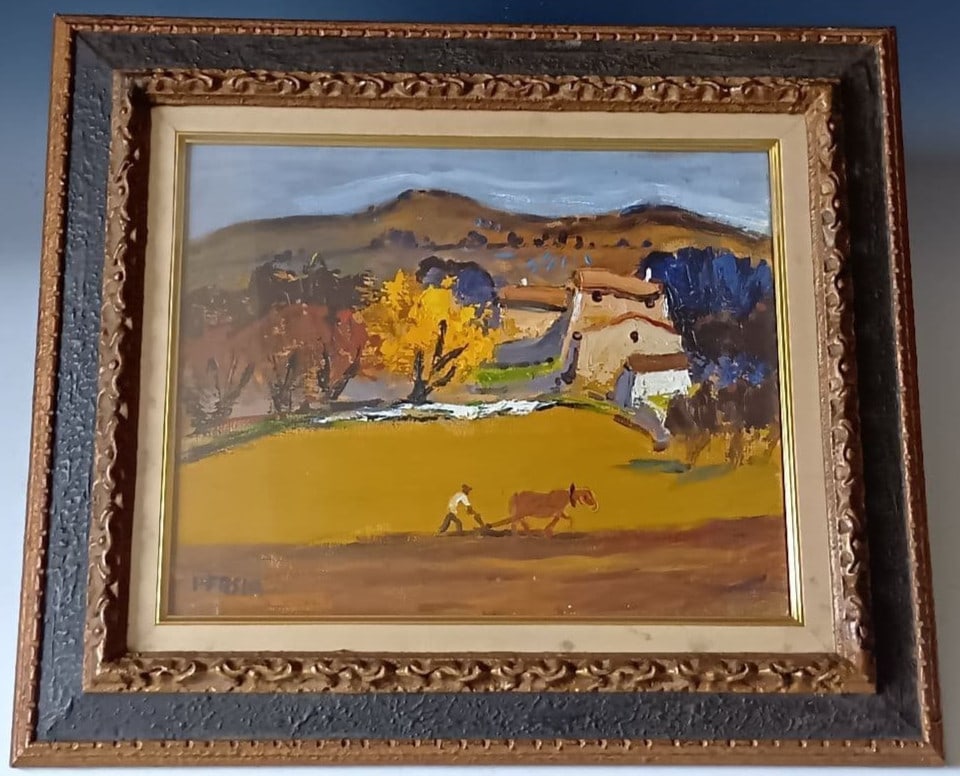 French Signed Original Oil Painting Framed in Provence by Alfred Cabanon (1 of 11)