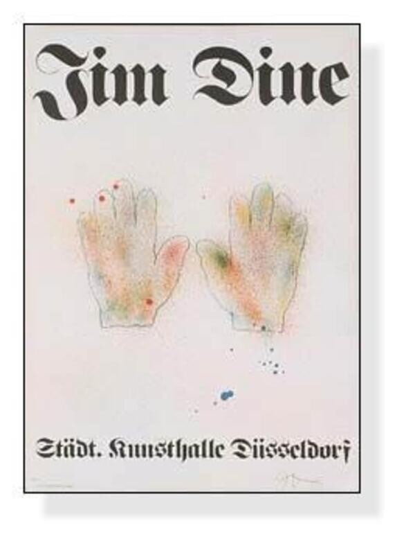 Jim Dine - Colorful Hands 1971 Original Lithograph Print Signed American Pop Art (1 of 5)