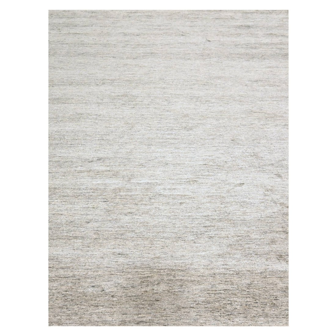 9'1"x11'10" Warm Taupe Plain Solid Design Pure Sari Silk Hand Knotted Rug: 9'1"x11'10" Warm Taupe Plain Solid Design Pure Sari Silk Hand Knotted Rug 9'1" x 11'10" Warm Taupe Plain Solid Design Pure Sari Silk Hand Knotted Rug - A stunning modern rug with a rich, warm taupe co