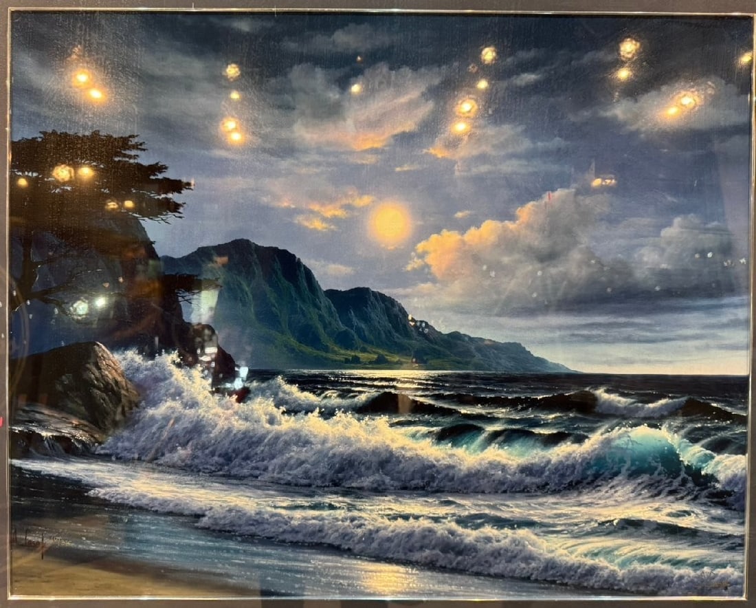 Moon over seascape art limited signed edition casay anthony: Moon over seascape art limited signed edition casay anthony Item Specifics: Unit Of Sale: Single Piece Artist: Anthony Casay Signed By: Anthony Casay Size: Large Signed: Yes Period: Contemporary (1970