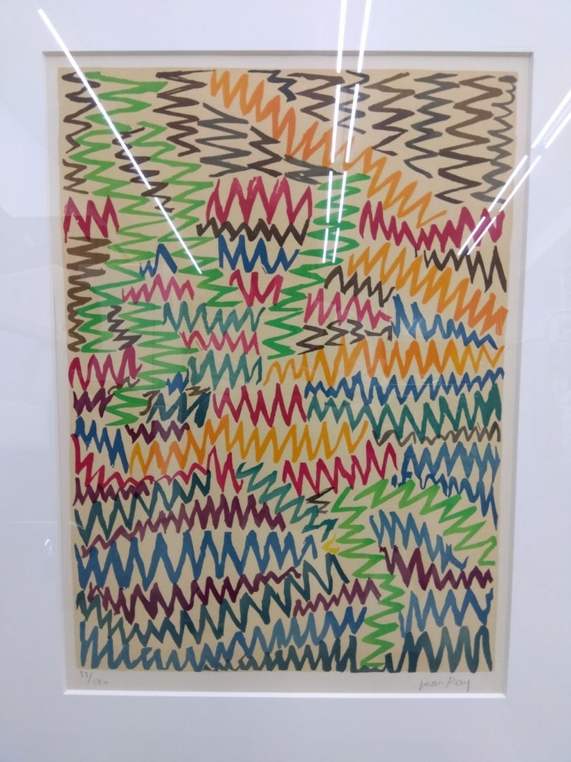 Man Ray Colorful Landscape 1971 Signed Lithograph 33/ 180 Mourlot Framed (1 of 14)