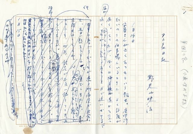 Gyoji Nomiyama Original Manuscript Atelier Diary Japanese Yoga Art Draft: Gyoji Nomiyama Original Manuscript Atelier Diary Japanese Yoga Art Draft Item Specifics: Artist: Gyoji Nomiyama Subject: Art Theory and Artist Memoirs Material: Paper and Ink Style: Japanese Year Of P