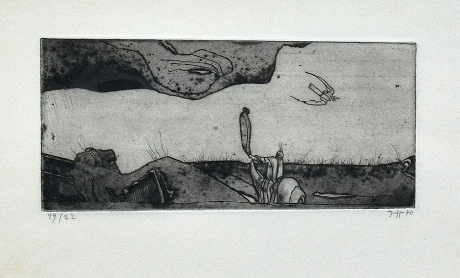 Copperplate etching by Horst Janssen Signed 1970 22 Framed (1 of 7)