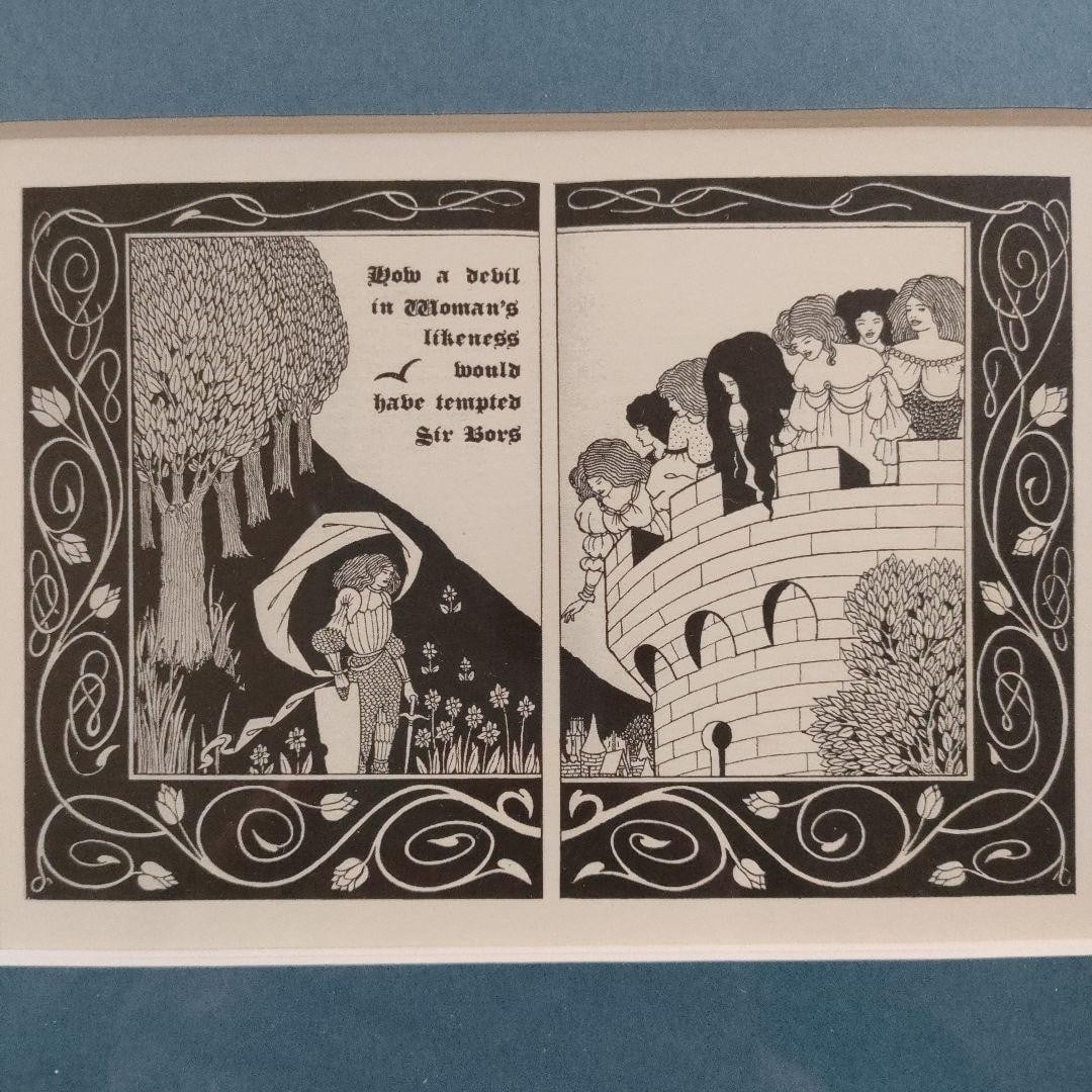 Aubrey Beardsley Le Morte Darthur Line Block Framed Art Print: Aubrey Beardsley Le Morte Darthur Line Block Framed Art Print Item Specifics: Artist: Aubrey Beardsley Unit Of Sale: Single Piece Signed By: Richard Spare Image Orientation: Portrait Size: Medium Mate