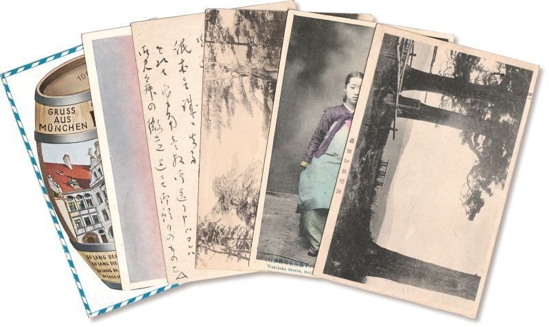 Japanese postcards set rare art hirafuku hyakusui collection nihonga (1 of 1)