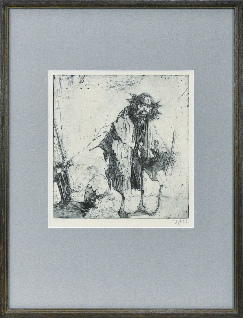 Horst Janssen 1976 Signed Copperplate Etching Print Ltd Ed 90 Fine Art: Horst Janssen 1976 Signed Copperplate Etching Print Ltd Ed 90 Fine Art Item Specifics: Artist: Horst Janssen Subject: Modern Fine Art Material: Copperplate print on paper Style: Japanese Product Discl