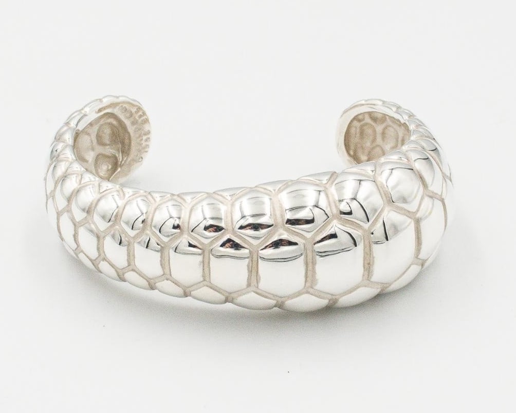 Sterling silver cuff bangle vintage turtle co tiffany dome 925 1996: Sterling silver cuff bangle vintage turtle co tiffany dome 925 1996 Item Specifics: Occasion: Anniversary Birthday Christmas Engagement Graduation Mother's Day Valentine's Day Wedding Signed: Yes Colo