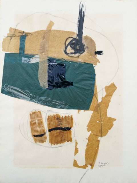 Western style painting Japanese art colle papier collage framed Sano shigejiro: Western style painting Japanese art colle papier collage framed Sano shigejiro Item Specifics: Artist: Shigejiro Sano Subject: Papier Colle (Collage) Material: Paper and ink in wood frame Style: Japan