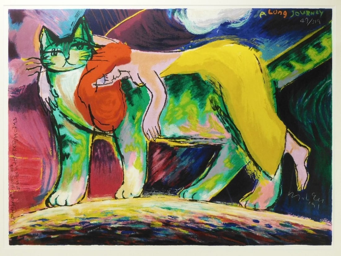 No Frame Michael Leu A LONG JOURNEY Serigraph Art Signed ED47/ 319 Sheet Only: No Frame Michael Leu A LONG JOURNEY Serigraph Art Signed ED47/ 319 Sheet Only Item Specifics: Type: Print Product Disclaimer: Please review the full description and photos. Lithographs may be plate-si