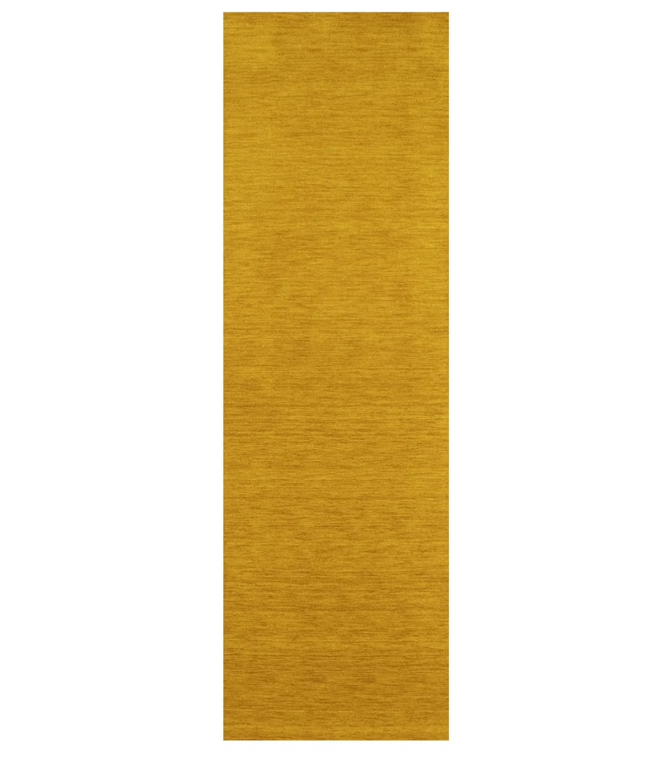 2'7X7'10 Marigold Solid Design Hand-Loomed Gabbeh Wool Runner Rug Carpet 3X8 Ft Hand-Knotted: 2'7X7'10 Marigold Solid Design Hand-Loomed Gabbeh Wool Runner Rug Carpet 3X8 Ft Hand-Knotted Hand-Loomed Marigold Wool Runner Rug, 2'7 x 7'10. This beautifully crafted hand-loomed wool runner rug feat