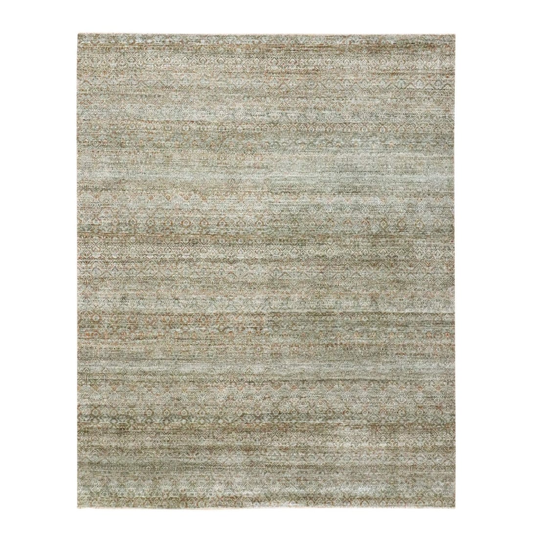 8'x10' Brown Kohinoor Soft Wool Hand Knotted Rug Small Geometric Design: 8'x10' Brown Kohinoor Soft Wool Hand Knotted Rug Small Geometric Design Soft and warm, this 8'x10' Brown Kohinoor Soft Wool Hand Knotted Rug features a beautiful small geometric design. Made from high