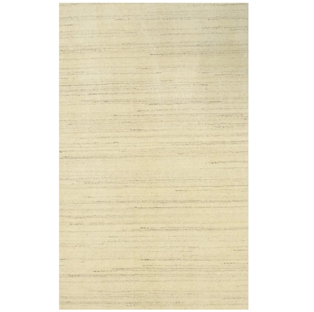 Oatmeal Solid Design Hand-Loomed 3X5 Gabbeh Wool Rug Oriental Home Decor Hand-Knotted: Oatmeal Solid Design Hand-Loomed 3X5 Gabbeh Wool Rug Oriental Home Decor Hand-Knotted Oatmeal-colored, hand-loomed wool rug with a solid design, crafted using traditional techniques. This 3'1 x 4'11 r