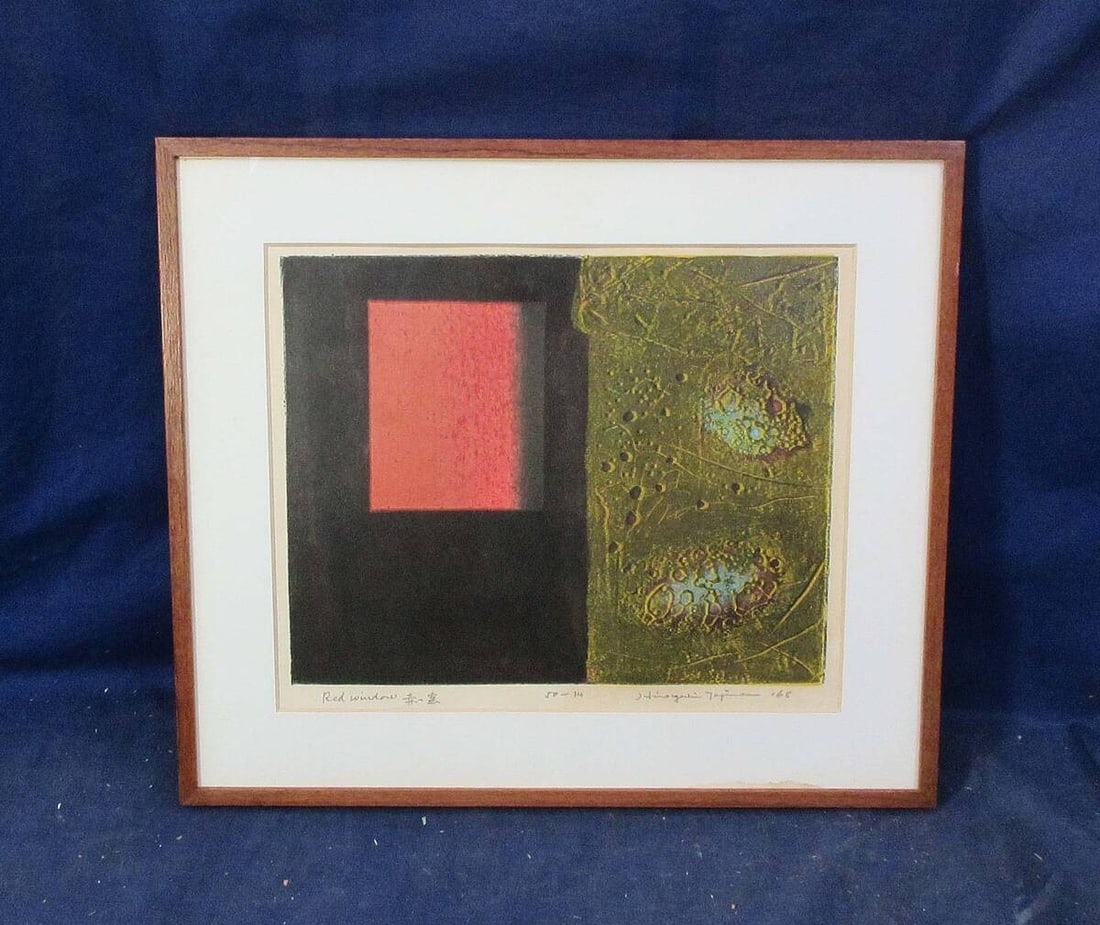 Hiroyuki Tajima Red window Woodblock Signed ED 14/ 50 Framed Japanese Art: Hiroyuki Tajima Red window Woodblock Signed ED 14/ 50 Framed Japanese Art Item Specifics: Unit Of Sale: Single Piece Artist: Hiroyuki Tajima Signed By: Hiroyuki Tajima Image Orientation: Portrait Sign