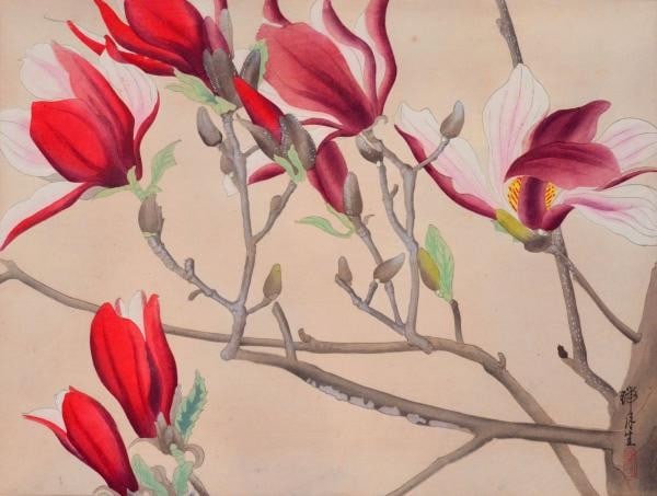 Mizugetsu Botanical Art 1932 Japanese Woodblock Print: Mizugetsu Botanical Art 1932 Japanese Woodblock Print Item Specifics: Artist: Ikeda Mizugetsu Subject: Magnolia Flowers / Botanical Material: Paper Style: Japanese Size: 34 x 46.5 cm Product Disclaime