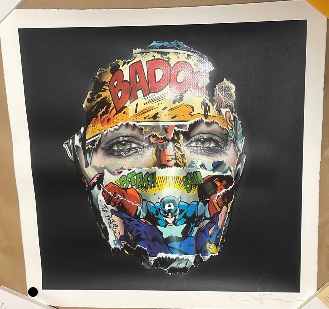 Sandra Chevrier LA CAGE ENTRE L'OMBRE ET LA LUMIERE BLACK Silkscreen Collectible: Sandra Chevrier LA CAGE ENTRE L'OMBRE ET LA LUMIERE BLACK Silkscreen Collectible Item Specifics: Artist: Shepard Fairey Size: Medium (up to 36in.) Material: Serigraph & Silkscreen Subject: Street Art 
