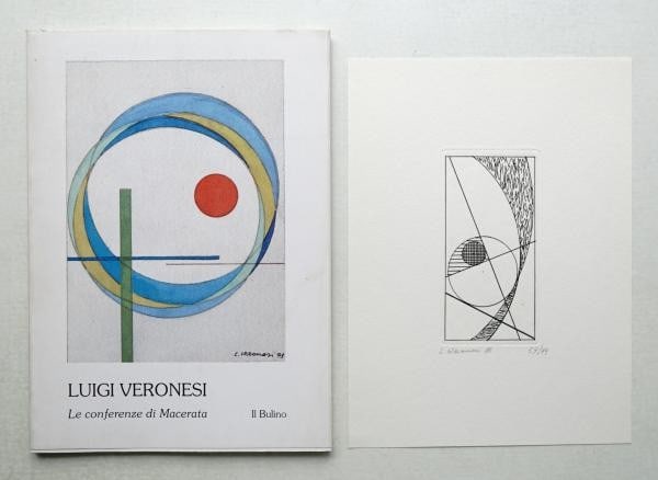 Luigi Veronesi Le conferenze di Macerata Signed Original Etching Book 1993 (1 of 3)
