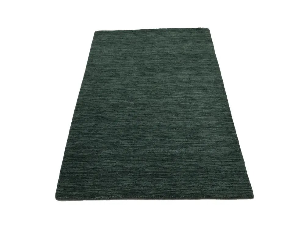 Dark Green Solid Design Hand-Loomed 3X5 Gabbeh Wool Rug Oriental Carpet Hand-Knotted (1 of 12)
