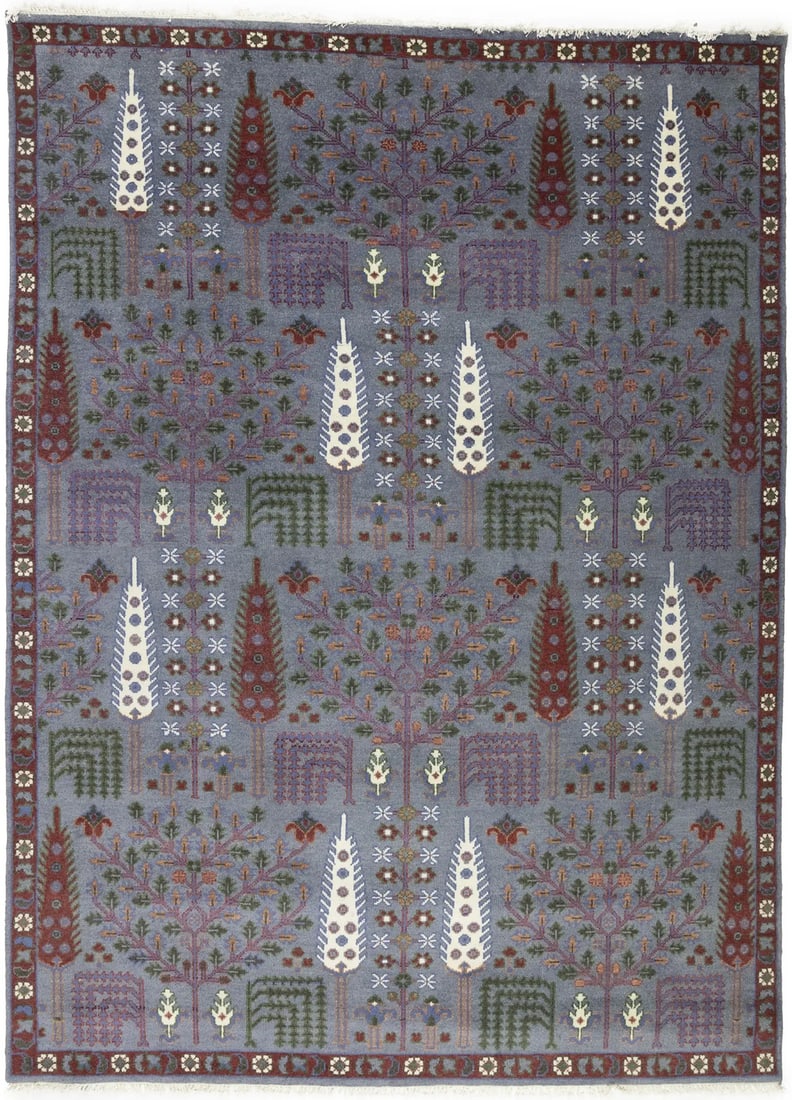 9X12 Ft Chobi Wool Oriental Rug Floral Tree Of Life Design Bedroom Decor Carpet Hand-Knotted: 9X12 Ft Chobi Wool Oriental Rug Floral Tree Of Life Design Bedroom Decor Carpet Hand-Knotted 9'0 x 12'2 ft hand-knotted wool area rug with a vibrant floral tree of life design in rich colors. Made fro