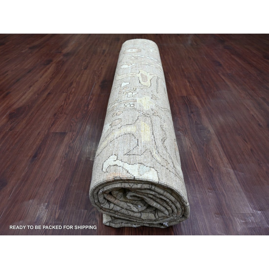10'1"x13'3" Brown Hand Knotted Peshawar with Bijar Garus Design Wool Rug: 10'1"x13'3" Brown Hand Knotted Peshawar with Bijar Garus Design Wool Rug This stunning 10'1"x13'3" Brown Hand Knotted Peshawar with Bijar Garus Design Wool Rug boasts a rich, all-over Oriental design 
