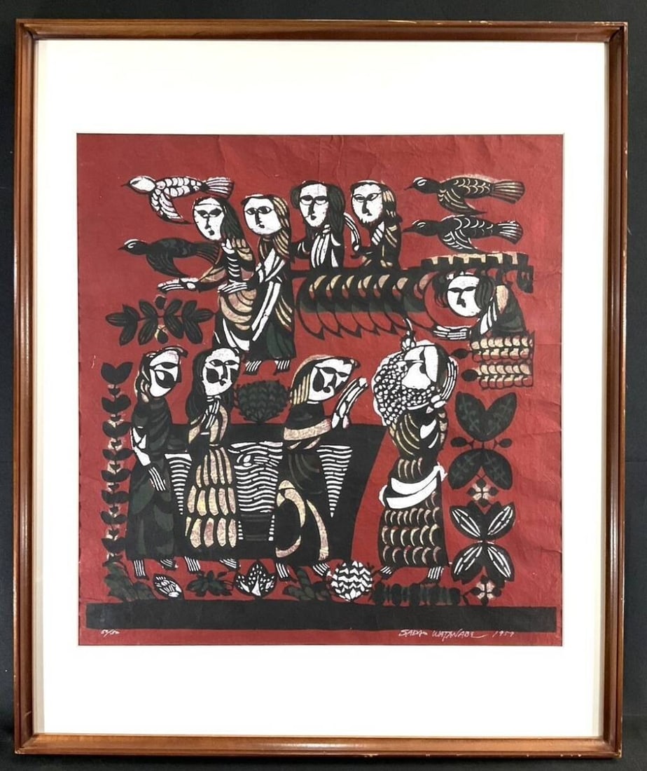Print of Woman Samaritan Watanabe 50 Rare Authentic Large Signed: Print of Woman Samaritan Watanabe 50 Rare Authentic Large Signed Item Specifics: Artist: Sadao Watanabe Unit Of Sale: Single Piece Signed By: Sadao Watanabe Size: Large Framing: Framed Region Of Origi