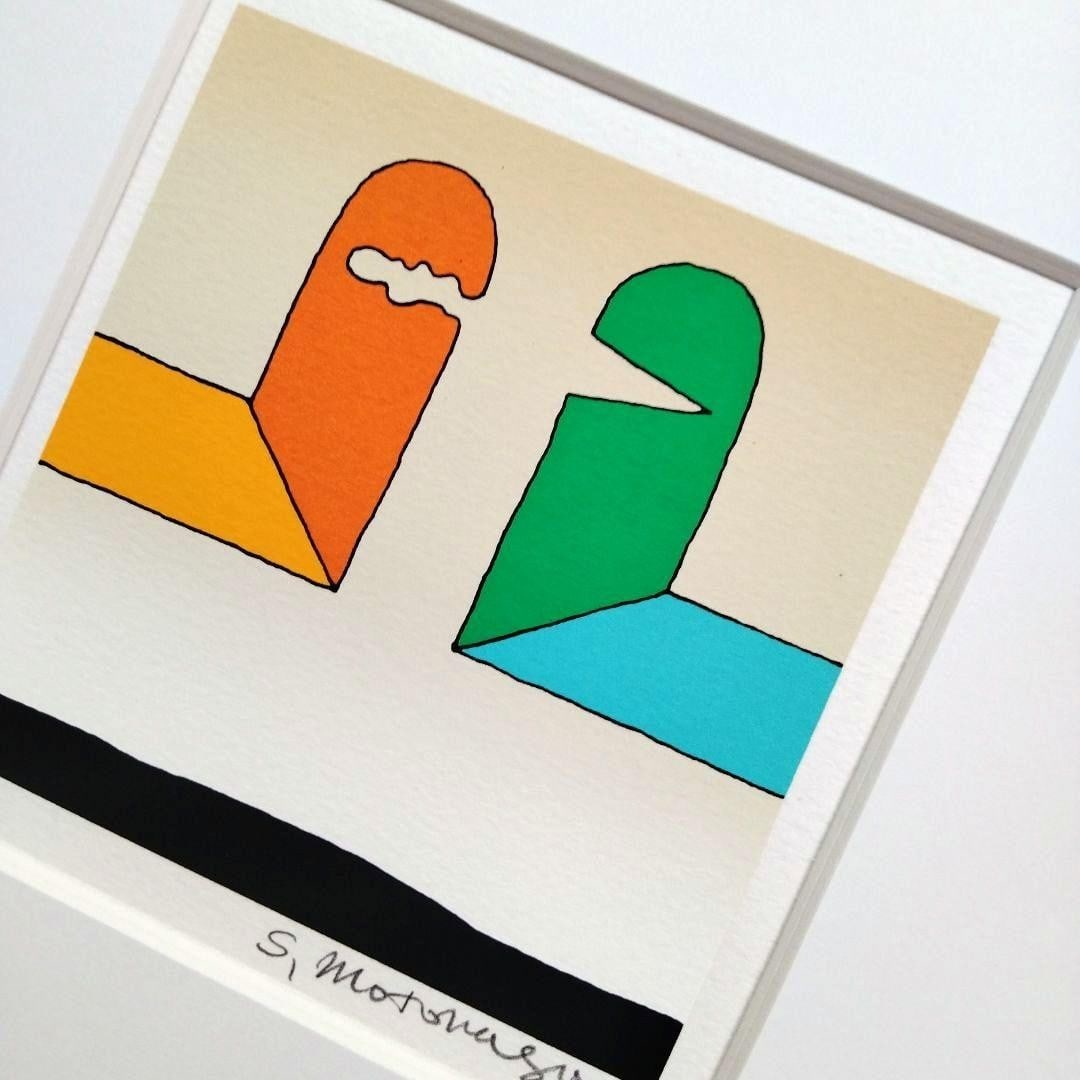 Sadamasa Motonaga Red and Green Facing Each Other Silkscreen Signed ED500: Sadamasa Motonaga Red and Green Facing Each Other Silkscreen Signed ED500 Item Specifics: Artist: Sadamasa Motonaga Signed By: Sadamasa Motonaga Signed: Yes Period: NA Material: Paper Certificate Of A
