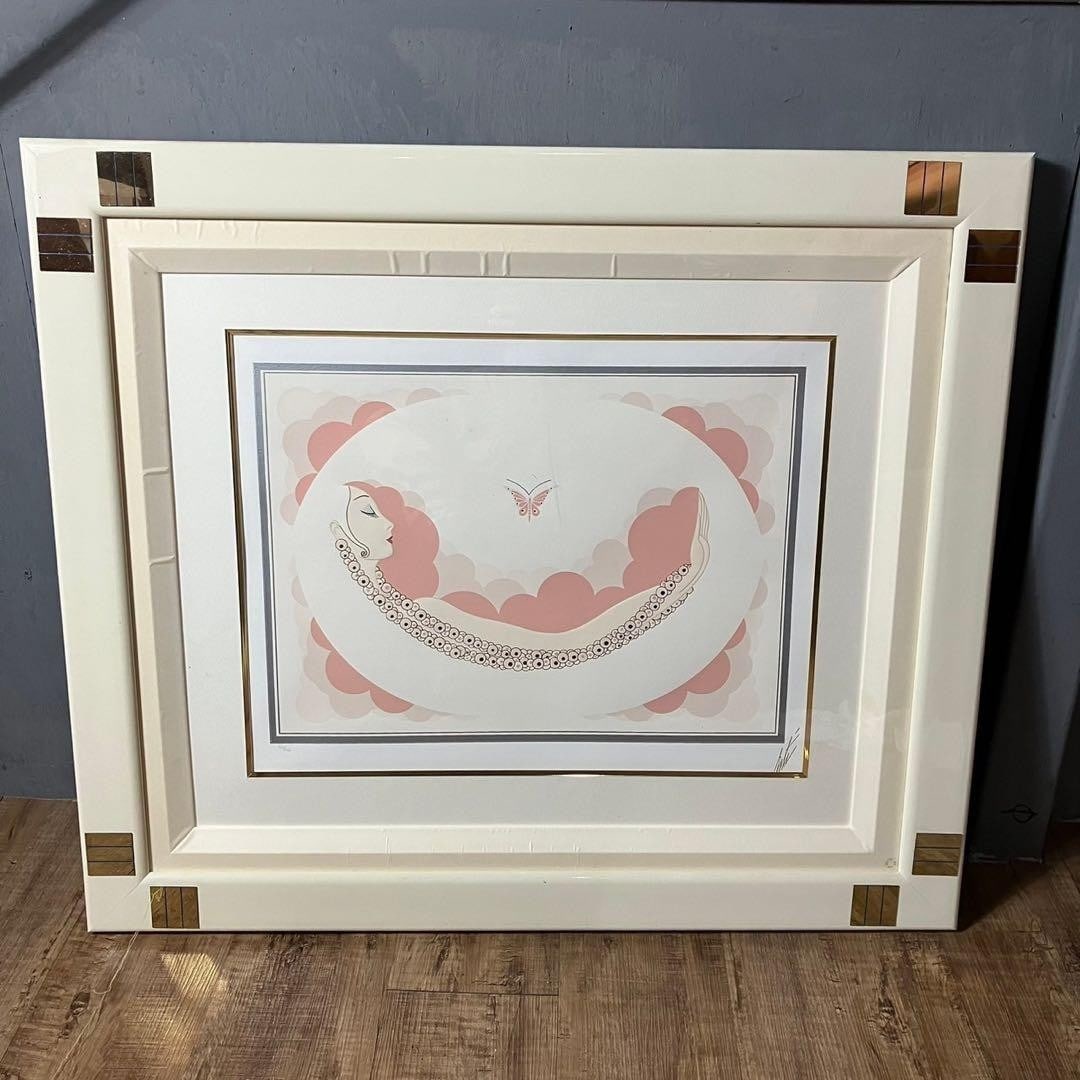 ERTE Repose Serigraph Signed CLX/ CCC Limited Edition Framed Art Deco (1 of 6)