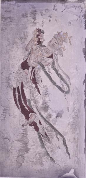 Japanese Woodblock Print 1906 Mural Heavenly Being Apsara Shinbi Shoin Large: Japanese Woodblock Print 1906 Mural Heavenly Being Apsara Shinbi Shoin Large Item Specifics: Artist: Shinbi Shoin Subject: Buddhist Celestial Being (Apsara) Material: Paper Style: Japanese Product Dis
