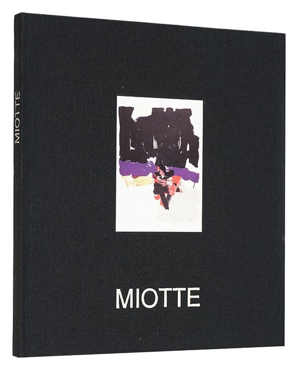 Jean Miotte signed original etching limited edition by Enrico Navarra art book (1 of 2)