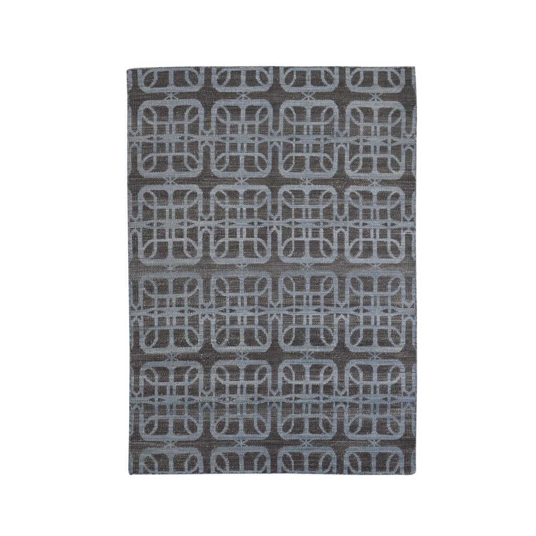 4'x6' Brown Hand Woven Flat Weave Pure Wool Reversible Kilim Oriental Rug: 4'x6' Brown Hand Woven Flat Weave Pure Wool Reversible Kilim Oriental Rug Hand-woven in traditional Afghan style, this 4'x6' brown kilim rug boasts a rich, natural beauty with its flat weave and pure 
