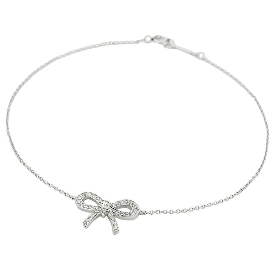 Diamond chain bracelet gift polished platinum 950 bow ribbon Tiffany & Co: Diamond chain bracelet gift polished platinum 950 bow ribbon Tiffany & Co Item Specifics: Antique: No Shape: Bow Closure: Spring Ring Occasion: Anniversary Birthday Christmas Engagement Graduation Mot