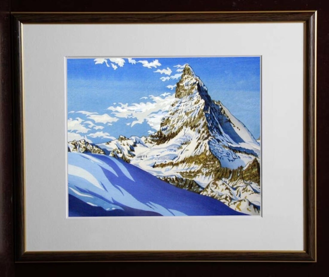 Osamu Sugiyama The Matterhorn Print Framed Signed Limited Edition Of 20 Numbered: Osamu Sugiyama The Matterhorn Print Framed Signed Limited Edition Of 20 Numbered Item Specifics: Brand: Sugiyama Osamu Primary Material: NA Artist: Sugiyama Osamu Color: Multi-Color Country: Japan Ori