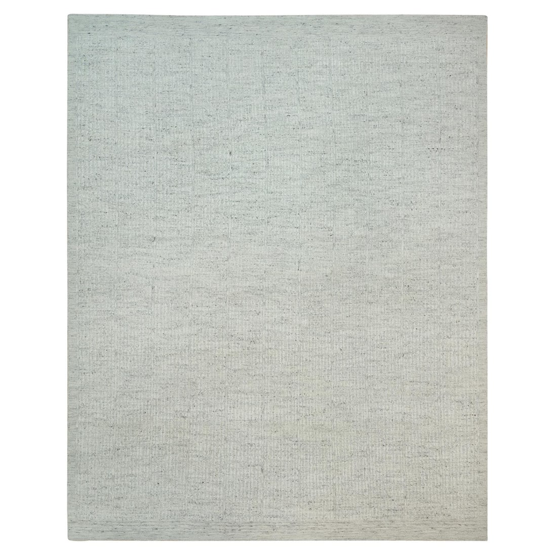 12'x14'10" Platinum Gray Cord Collection Wool Hand Woven Oversized Rug (1 of 12)