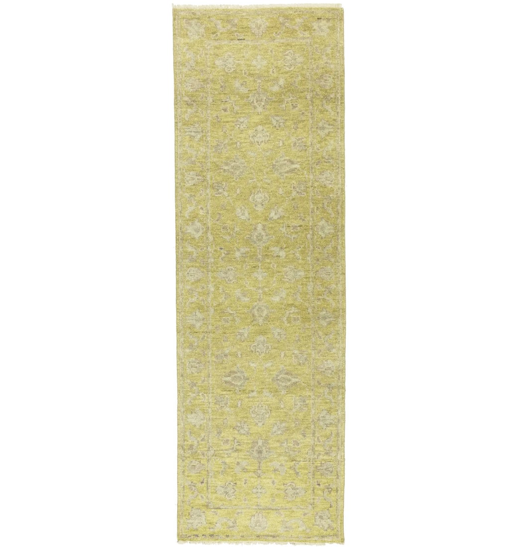 2'7 X 8'2 Floral Transitional Oriental Runner Rug Hallway Kitchen Carpet 3X8 Ft Hand-Knotted: 2'7 X 8'2 Floral Transitional Oriental Runner Rug Hallway Kitchen Carpet 3X8 Ft Hand-Knotted Hand-knotted wool rug with a modern floral design, measuring 2'7 x 8'2 feet. This transitional oriental run
