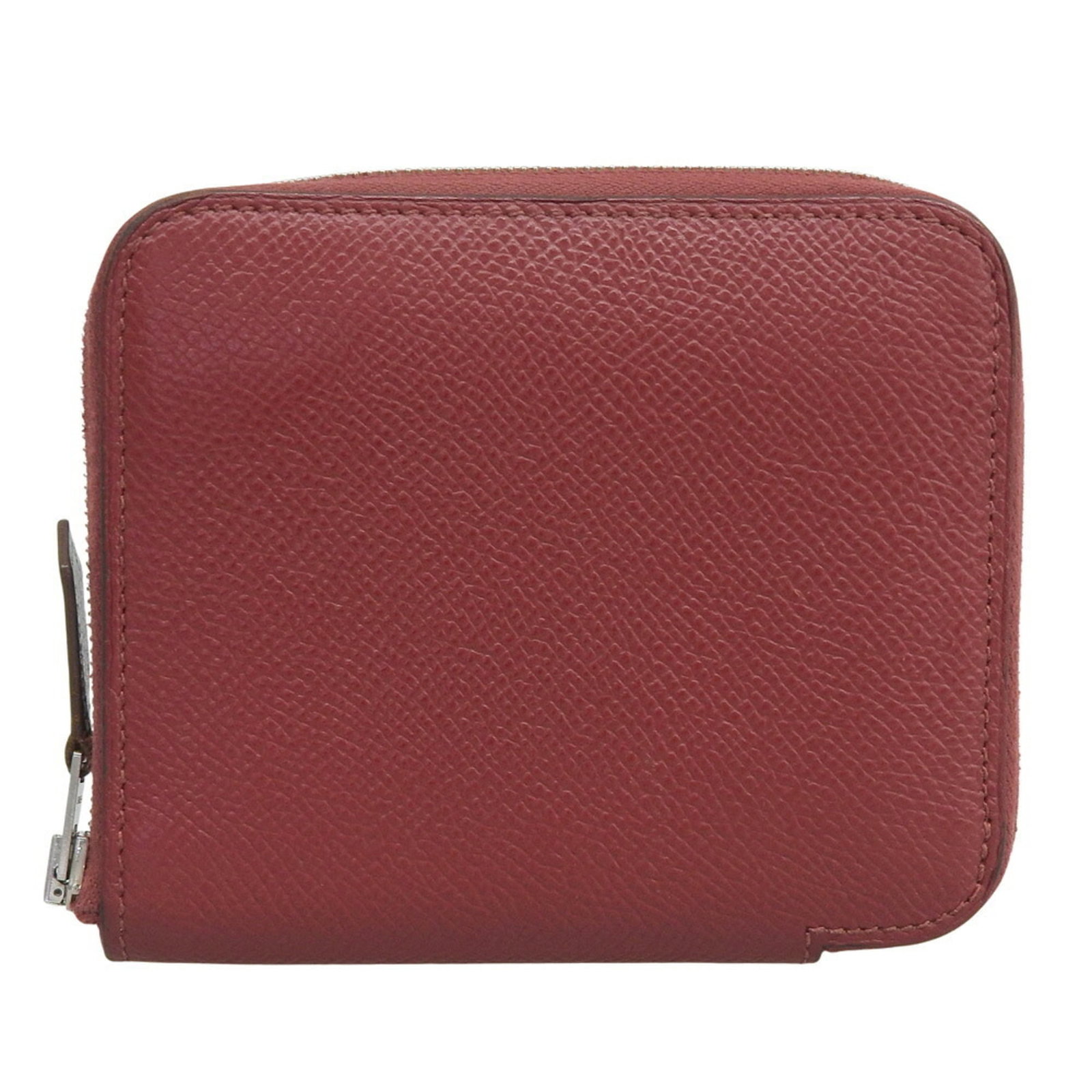 Hermes Coin purse epsom leather: Hermes Coin purse epsom leather Epsom leather coin purse from the iconic French brand Hermes, featuring a vibrant red color and compact size. This stylish accessory measures 9.5cm x 11cm x 2cm and