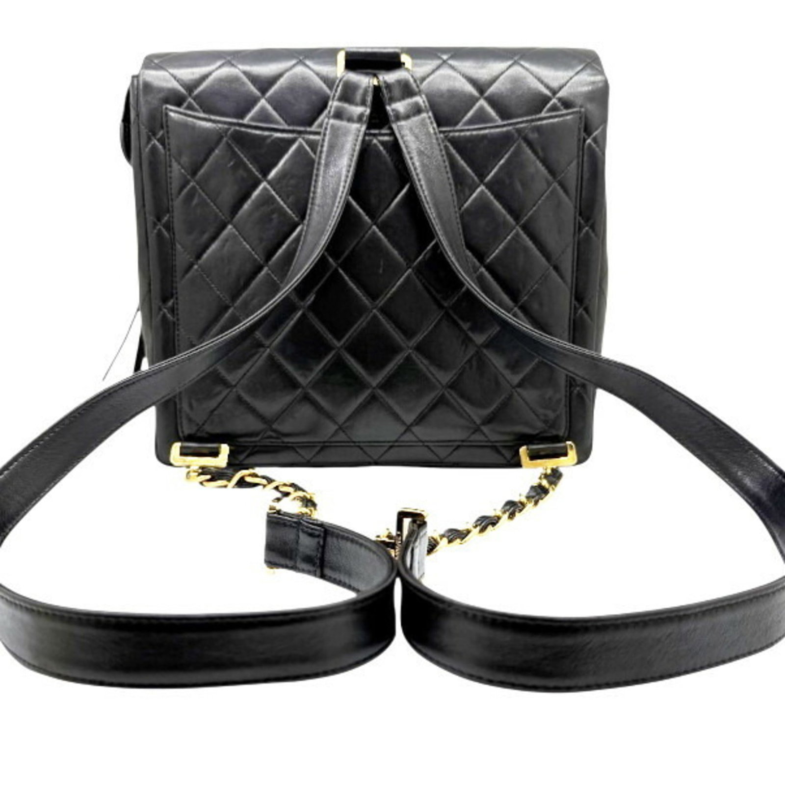 Leather Backpack By Chanel - 11