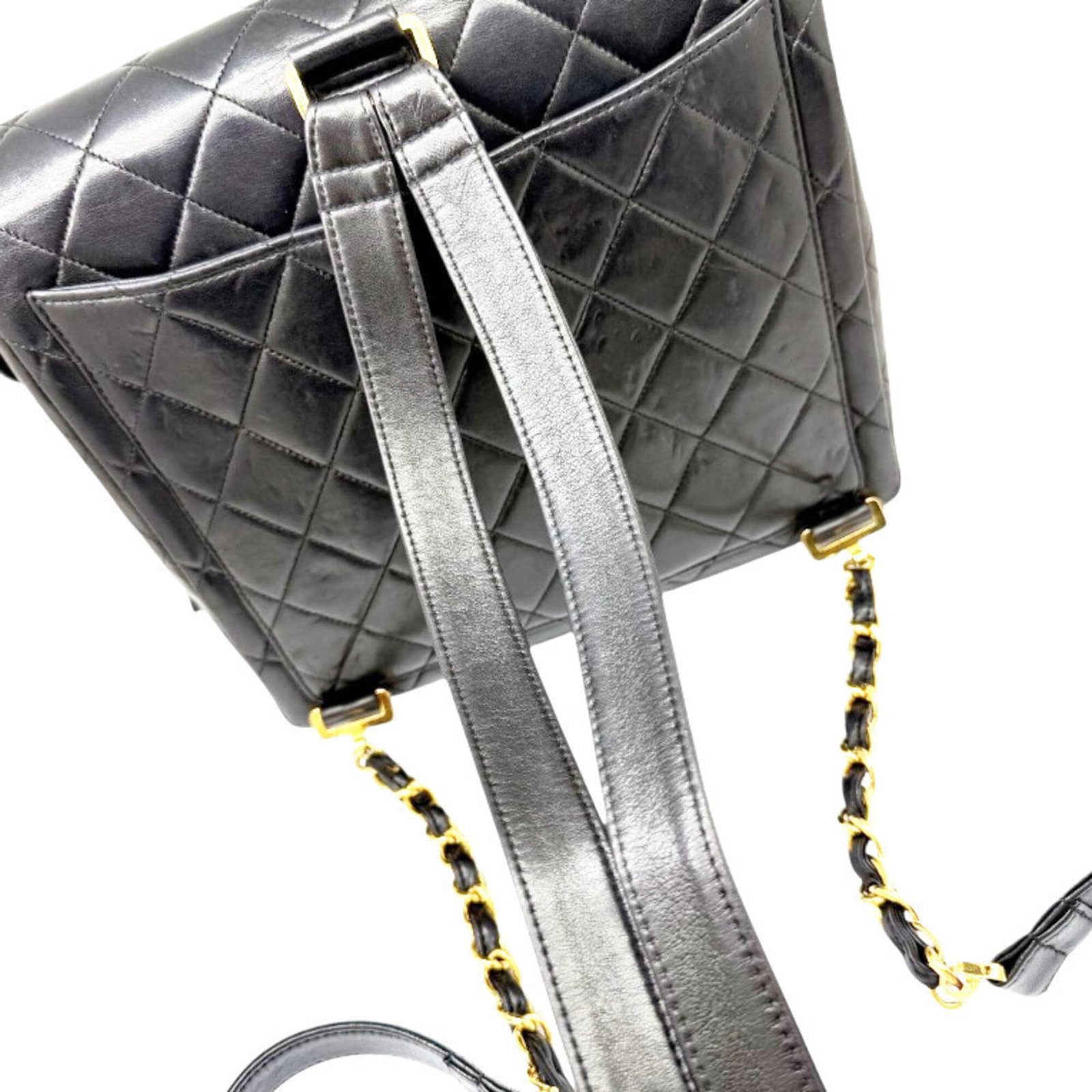 Leather Backpack By Chanel - 12